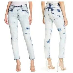 GRLFRND‎ High-Rise Acid Wash Skinny Jeans Size 25